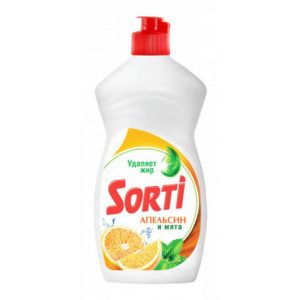 Средство для мытья посуды. Апельсин + мята, 450 мл Sorti