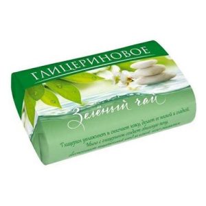 Туалетное мыло Глицериновое 100г. Зелёный чай НМЖК