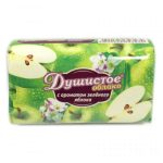 Мыло туалетное с ароматом зеленого яблока Душистое Облако НМЖК 90гр