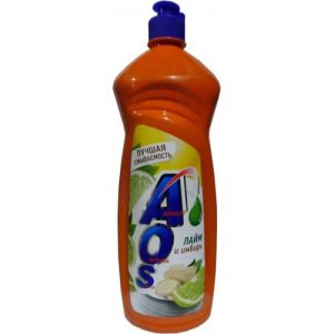 Средство для мытья посуды Лайм и имбирь , 900 мл AOS