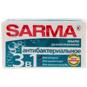 Мыло хозяйственное с антибактериальным эффектом Sarma Невская косметика 140гр
