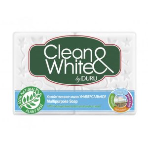 Мыло хозяйственное CLEANWHITE Универсальное эконом пак Duru 240 (2*120)гр