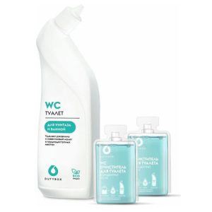 Бутылка с распылителем и очиститель для туалета и ванной WC 50 мл 2 шт. DutyBox Grass