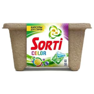 Капсулы д/стирки 10 шт Color (картон) Sorti