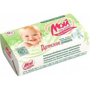 Крем-мыло туалетное твердое с Ромашкой 100г Мой Малыш НМЖК