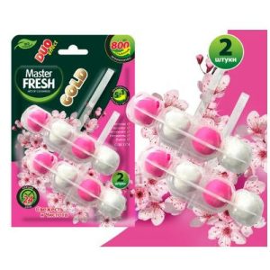 Master FRESH GOLD подвесной блок для унитаза DUO EFFECT 5в1 САКУРА, 2шт / 24