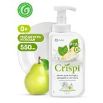 Средство для мытья посуды ПЕНКА с соком груши и экстрактом базилика Crispi Grass 550мл