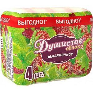 Душистое облако, 280гр. (4*70гр.) Земляничное Душистое Облако НМЖК