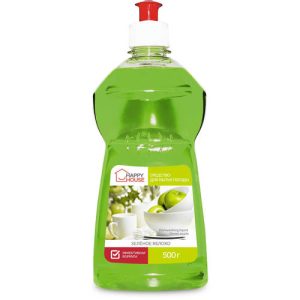 Средство для мытья посуды Зеленое яблоко 500г Happy House Romax