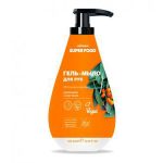 Гель-мыло для рук облепиха и щалфей 370мл. Cafe Mimi