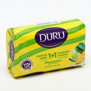 Крем-мыло туалетное 1+1 Лайм-Ананас (80 г) Duru