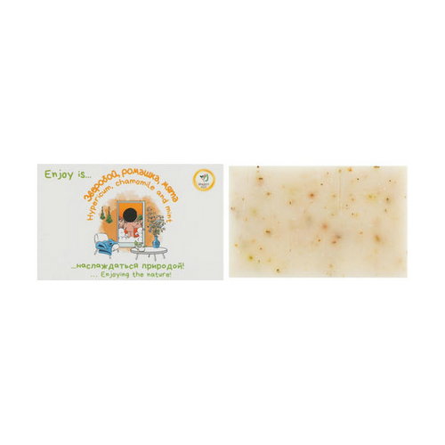 Натуральное мыло "Зверобой, ромашка и мята", Enjoy & Joy Eco