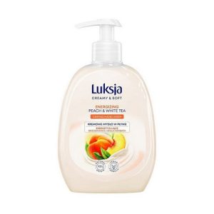 Жидкое крем-мыло "Персик и белый чай", Luksja Creamy & Soft Energizing Peach & White Tea Caring Hand Wash