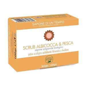 Органическое мыло "Абрикос и персик", Sapone Di Un Tempo Organic Soap Scrub Apricot And Peach