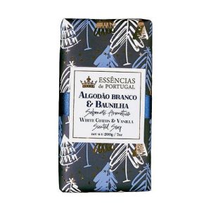 Натуральное мыло "Хлопок и ваниль", Essencias De Portugal White Cotton & Vanilla Sunted Soap