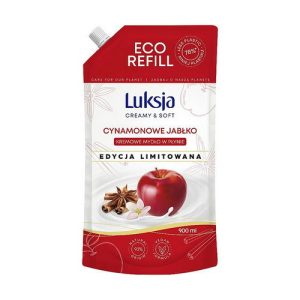 Жидкое крем-мыло "Яблоко с корицей", Luksja Creamy & Soft Cinnamon Apple Eco Refill (сменный блок)