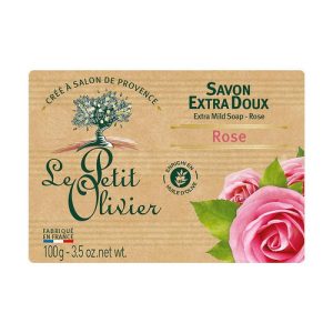 Мыло экстранежное, с экстрактом розы, Le Petit Olivier-extra mild soap-Rose