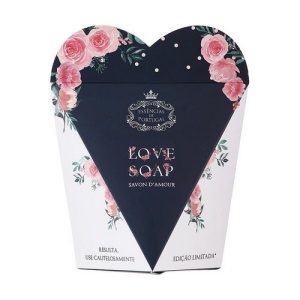 Натуральное мыло "Сердце" в подарочной коробке, Essencias De Portugal Love Soap Inside Of Limited Rose Edition