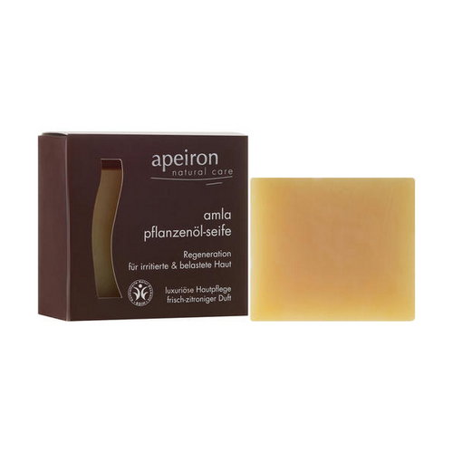 Натуральное мыло "Амла" для регенерации кожи, Apeiron Amla Plant Oil Soap — изображение 2