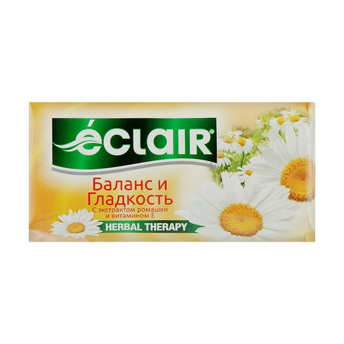 Мыло туалетное "Баланс и гладкость с экстрактом ромашки и витамином Е", Eclair Herbal Therapy