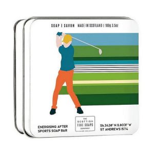 Мыло для тела в металлической коробке "Гольф", Scottish Fine Soap In A Tin Golf