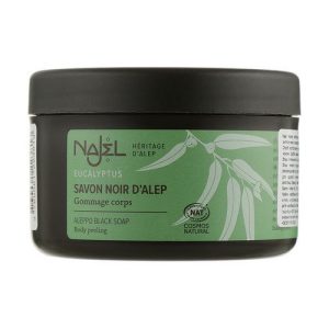 Мыло алеппское "Черное", Najel Black Aleppo Soap Eucalyptus Body Peeling