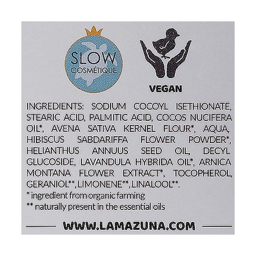 Твердое очищающее средство для лица с гибискусом для сухой и чувствительной кожи, Lamazuna — изображение 2