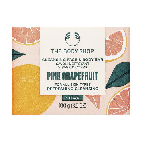 Мыло для лица и тела "Розовый грейпфрут", The Body Shop Pink Grapefruit Cleansing Face & Body Bar