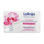 Смягчающее мыло с розой и молочными протеинами, Luksja Creamy & Soft Softening Rose & Milk Proteins Caring Bar Soap