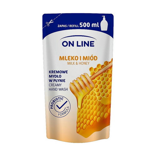 Жидкое мыло, On Line Milk & Honey Liquid Soap (дойпак)