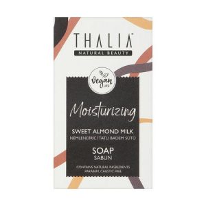 Натуральное увлажняющее мыло для волос, лица и тела с маслом и сладким экстрактом миндаля, Thalia