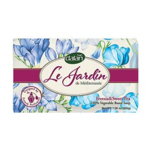Парфюмированное туалетное мыло Dalan Le Jardin "Фрезия и сладкий орех", 200 г, Dalan Le Jardin Freesia & Sweet Pea Soap