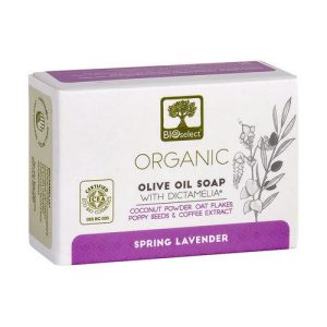 Натуральное оливковое мыло с экстрактом кофе, BIOselect Spring Lavender Olive Oil Soap