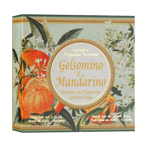 Натуральное мыло "Жасмин и Мандарин", Saponificio Artigianale Fiorentino Jasmine & Tangerine Soap
