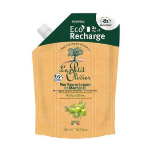 Мыло жидкое с ароматом оливы, Le Petit Olivier Eco-refill Pure Liquid Soap of Marseille