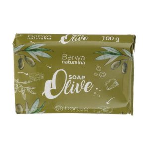 Мыло с экстрактом оливок и шиитаке, Barwa Natural Green Olive Soap With Shiitake Extract