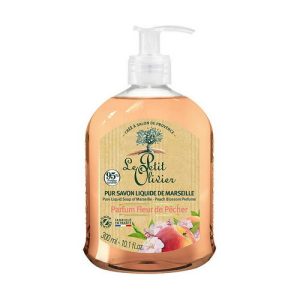 Мыло жидкое с ароматом цветов персика, Le Petit Olivier Pure Liquid Soap of Marseille Peach Blossom