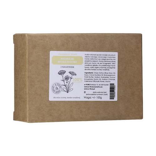 Натуральное мыло с рисовым маслом и календулой, E-Fiore Natural Soap With Rice Oil And Calendula — изображение 2