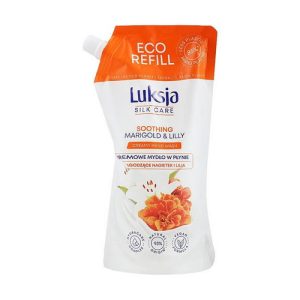 Жидкое крем-мыло "Календула и лилия", Luksja Silk Care Soothing Marigold & Lily Hand Wash (дой-пак)
