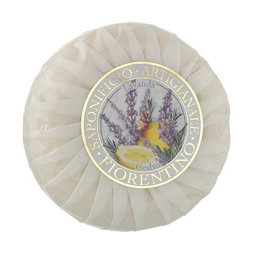 Натуральное мыло "Лаванда и Кедр", Saponificio Artigianale Fiorentino Capri Lavender & Cedar Soap — изображение 2