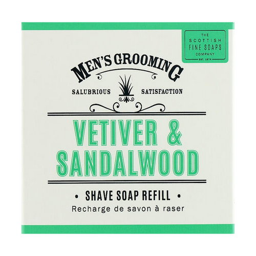 Мыло для бритья "Ветивер и сандал", Scottish Fine Soaps Vetiver & Sandalwood Shaving Soap Refill