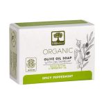 Натуральное оливковое мыло с маслом какао и мятой, BIOselect Pure Olive Oil Soap Cocoa Butter & Mint