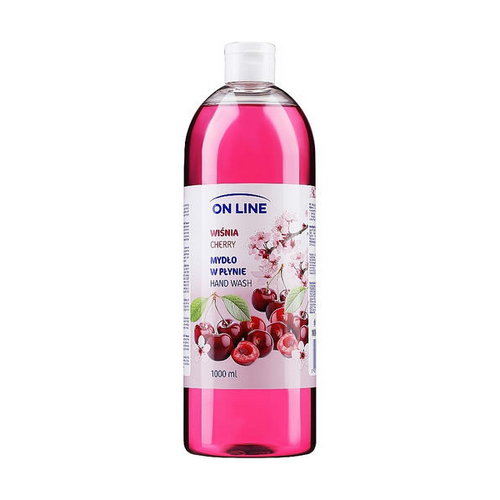 Жидкое мыло для рук "Вишня" без дозатора, On Line Cherry Hand Wash