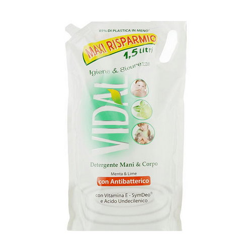 Жидкое мыло "Антибактериальное", Vidal Liquid Soap Antibacterial (дой-пак) — изображение 2