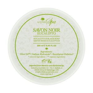 Натуральное черное оливковое мыло "Эвкалипт", Arganiae Spa Savon Noir Eucalyptus