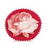 Глицериновое мыло "Роза", красно-белое, Bulgarian Rose Soap