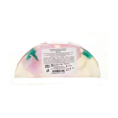 Натуральное глицериновое мыло "Роза", розовая, Bulgarian Rose Glycerin Soap Rose Fantasy — изображение 2