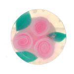 Натуральное глицериновое мыло "Роза" круглое, роза розовая, Bulgarian Rose Glycerin Soap Rose Fantasy