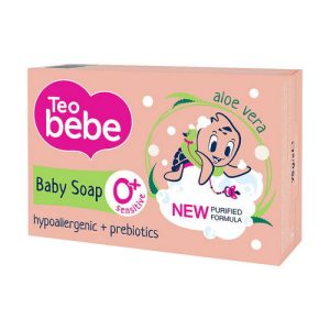 Детское твердое мыло с экстрактом алоэ вера, Teo Bebe Sensitive