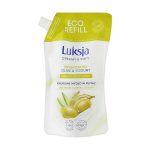 Жидкое мыло с оливой и йогуртом, Luksja Creamy & Soft Olive & Yogurt Caring Hand Wash (дой-пак)
